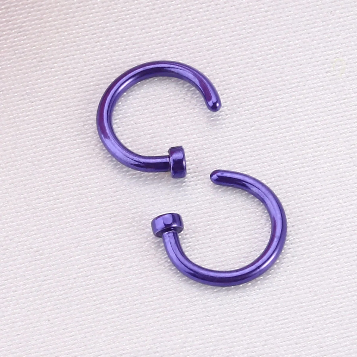 

2 pcs Titanium Steel Nose Ring 6Mm C-Shaped Open Hoop For Daily Wear Non-Toxic Surgical Grade Nose Piercing Jewelry Unisex