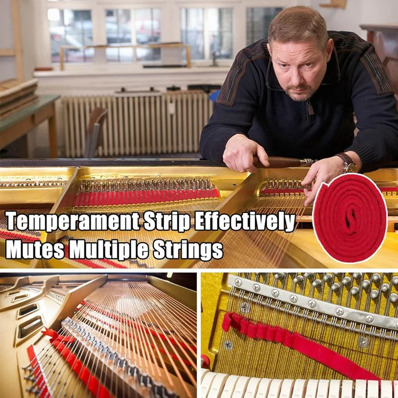 

Профессиональный набор для настройки фортепиано, 7 шт., набор инструментов для настройки фортепиано, молоток, ключ для настройки, рычаг для настройки фортепиано-ABWY