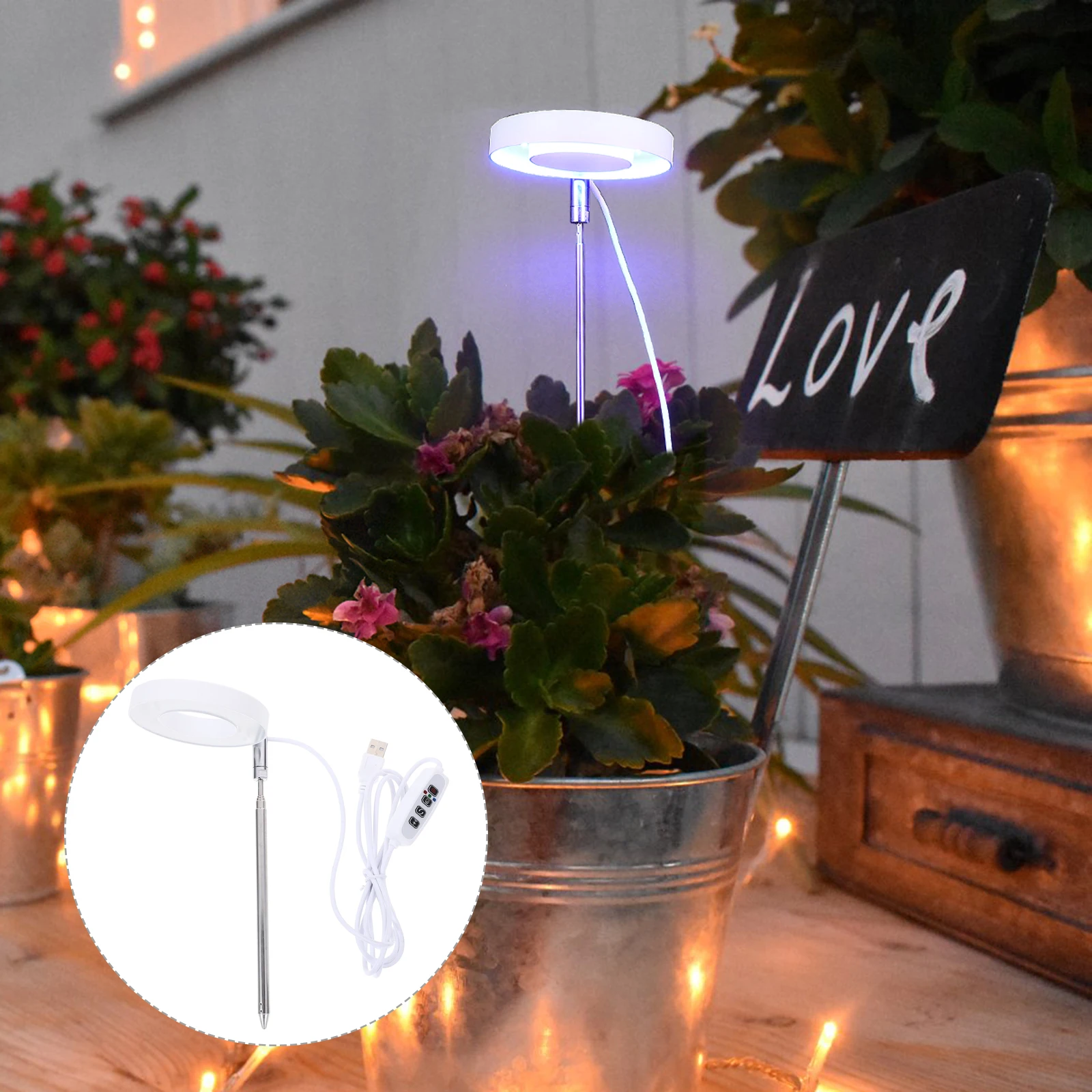 

Plant Light Fill Orchid Grow Indoor Lights Lamp Plants Accessories Growing for Pflanzenlampe Winter