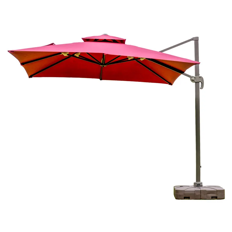Outdoor Parasol Sun Umbrella Courtyard Garden Milk Balcony Tea Shop Cafe Guard Umbrella