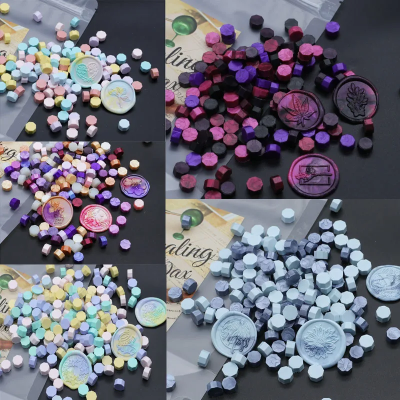 1000g of Mixed Colour Wax Beads Beautifully Bagged for DIY Handbook Closure Wax Seal Stamps