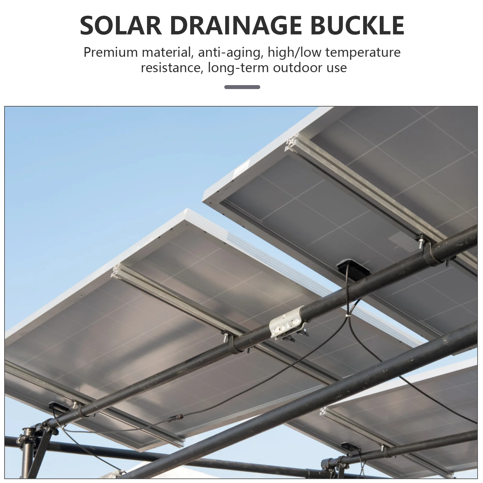 

10 шт., зажимы для слива воды в солнечной панели, антивозрастные, ABS, автоматическое удаление, зажим для свидания, фотоэлектрические панели, сливные зажимы для наружного использования