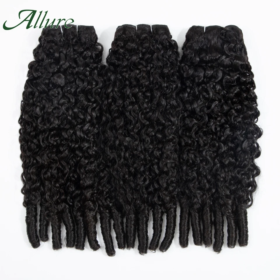 

Allure Burmese Curly Human Hair Bundles Double Drawn Vietnamese Hair Extension High Quality Deep Wave Raw Hair Weave Bundles