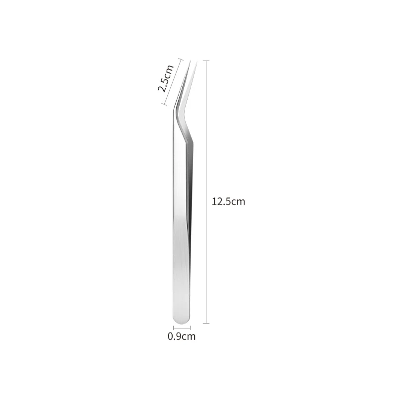 Eyelashes Tweezers Stainless Steel For Lashes Extension Anti-static Makeup Tools Nail Art Accessories Rhinestone Picker Tools