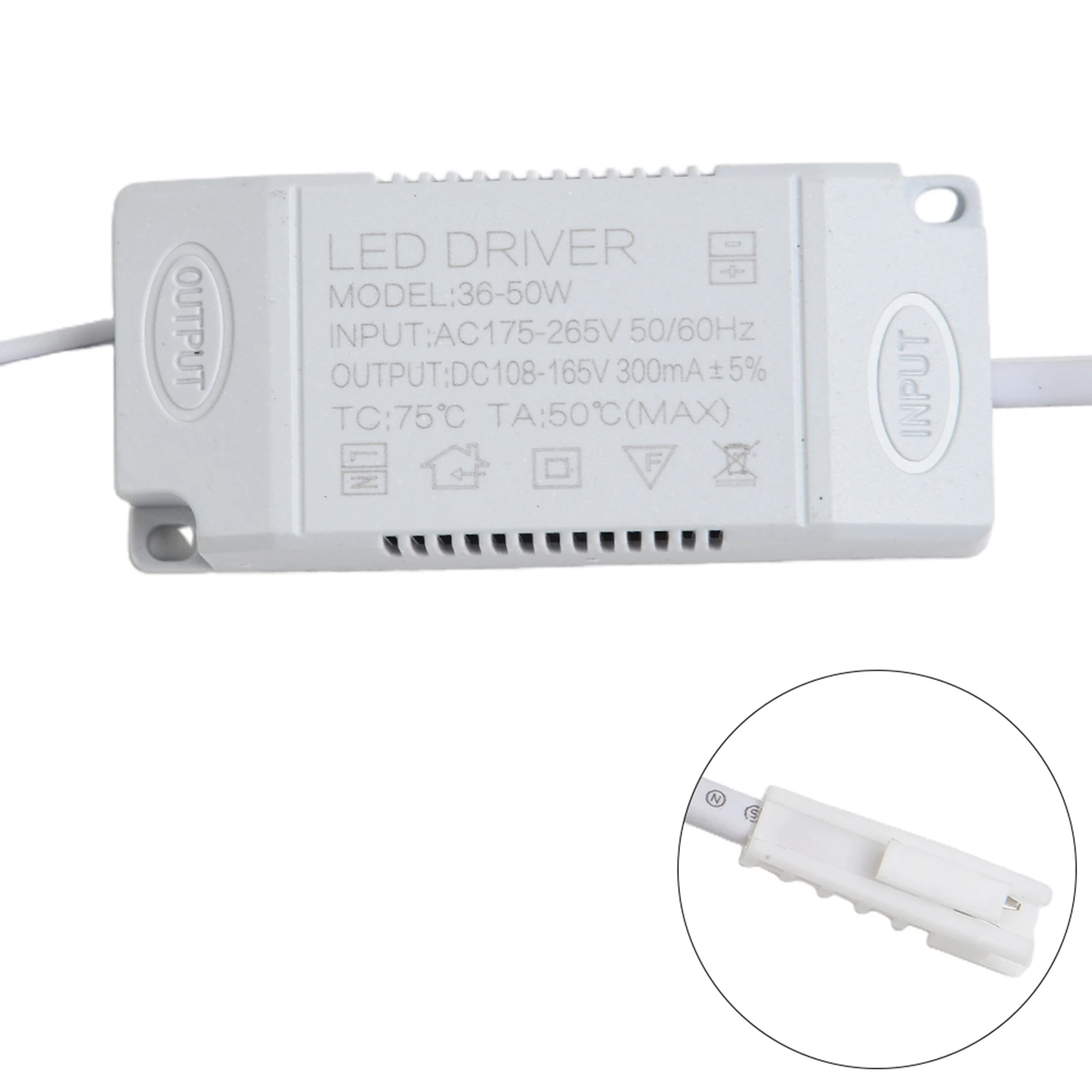 External Power Supply Panel Light Project Lamp LED Driver Electronic Transformer 60HZ 80* 35*23MM AC180-265V50 Constant Current