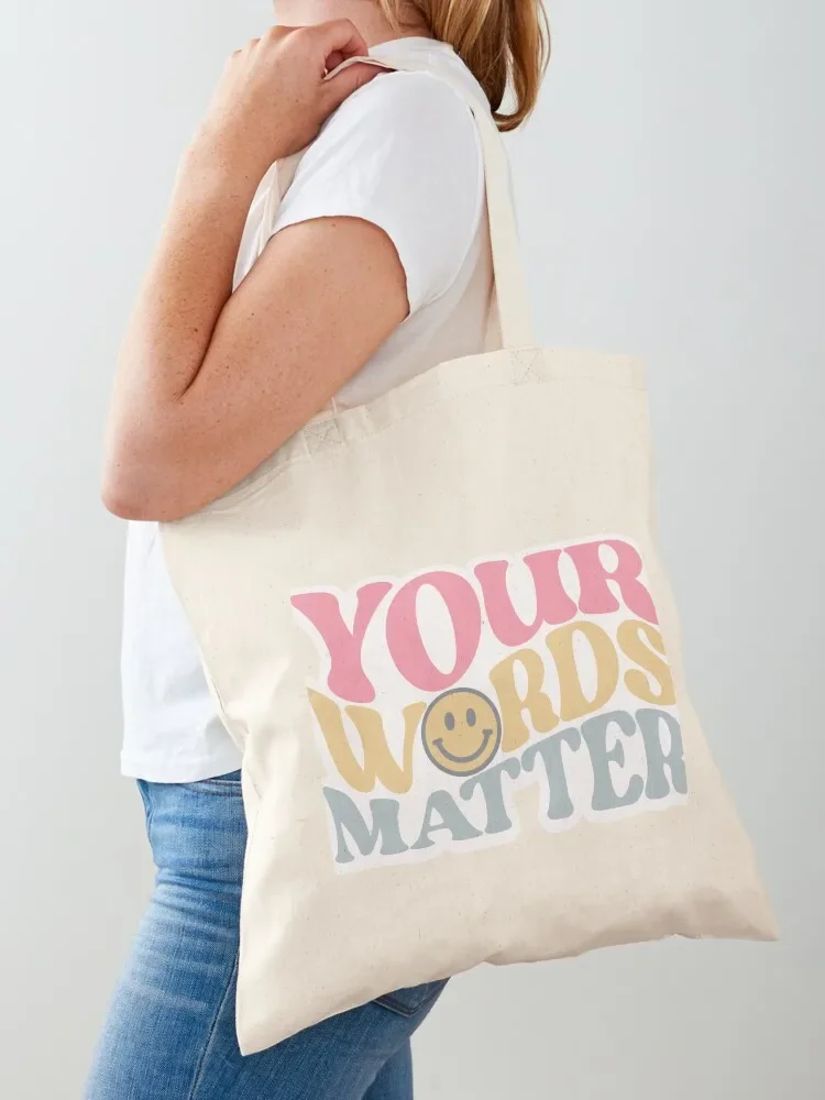 Your Words Matter Tote Bag custom bags Canvas Bag