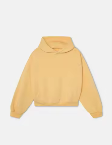 European and American Men's and Women's Yellow Embroidered Letter Design Super Large Hoodie Retro Casual Sportswear Sweatshirt