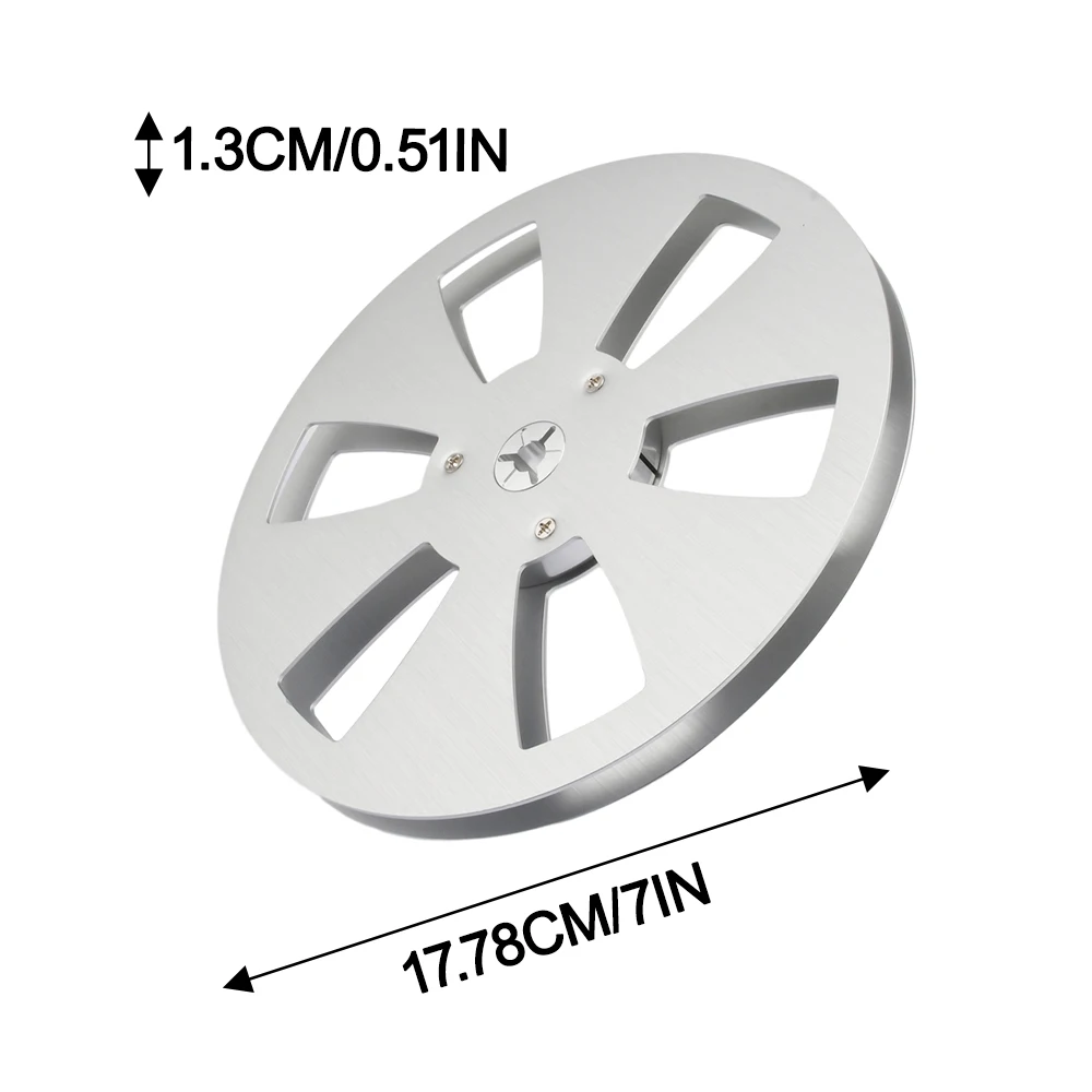 Катушка для катушки, записывающее устройство, пустая катушка, 7-дюймовая пустая пластина из алюминиевого сплава для 1/4 дюймовой катушки