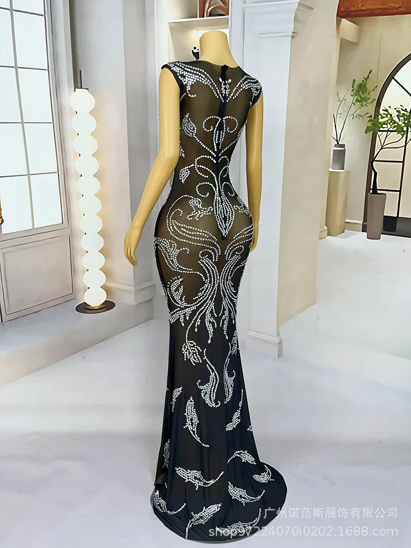 Sexy Perspective Black Ball Modern Dance Performance Talent Company Annual Meeting Red Carpet Awards Uniform Performance Outfits