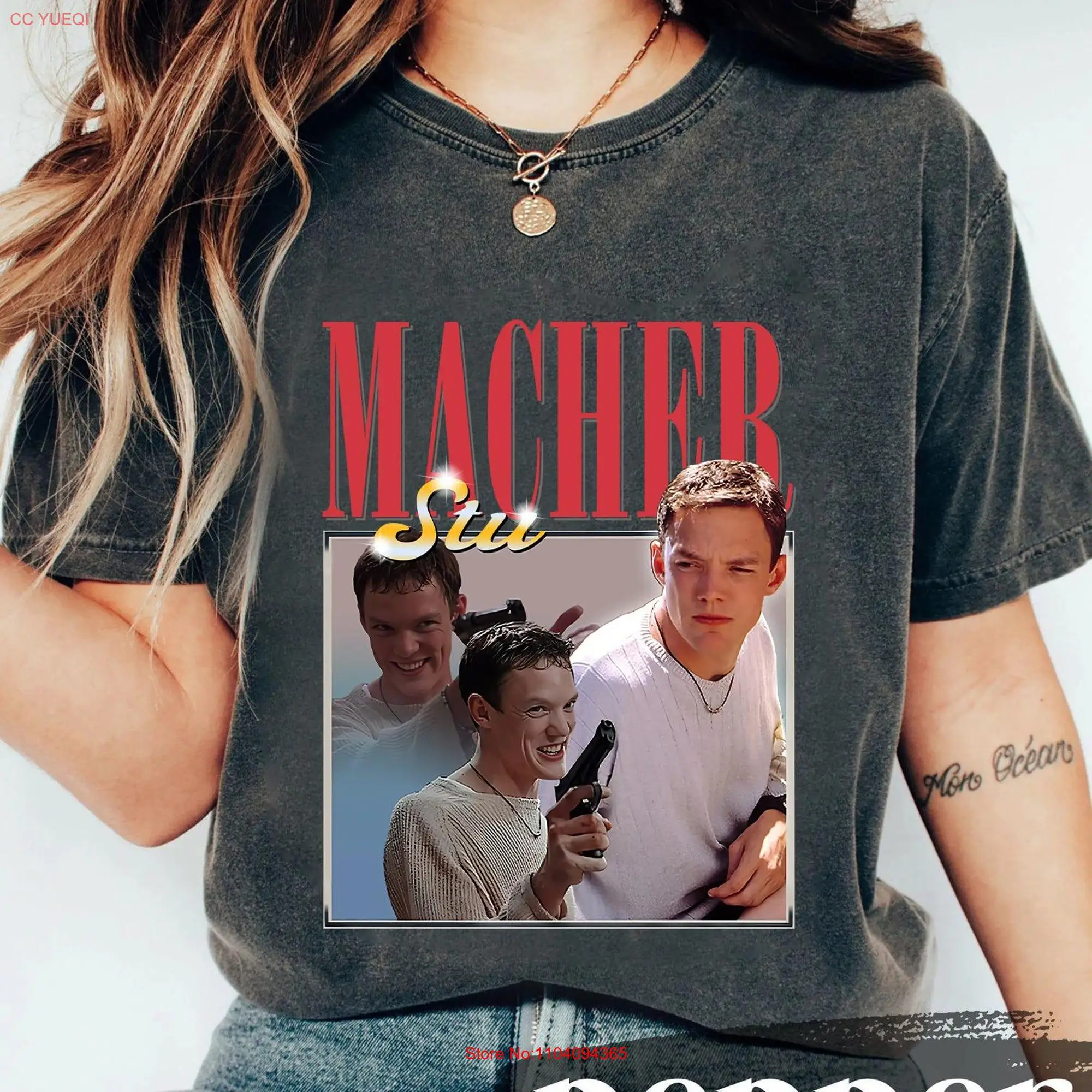 Vintage Stu Macher T Shirt SCREAM Matthew Lillard Scary Movie Meme Horror long or short sleeves