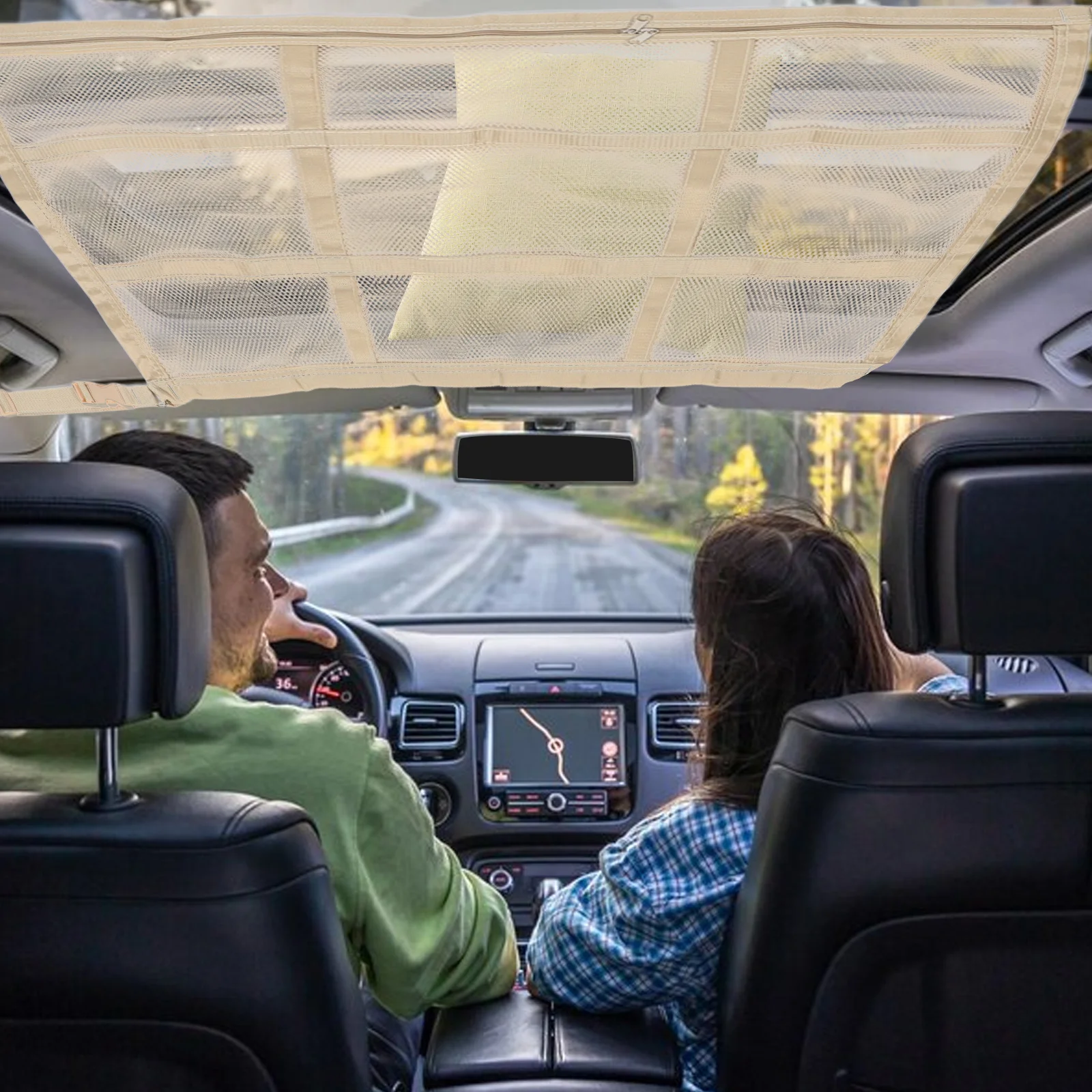 

Car Roof Storage Bag Large Capacity Cargo Net Camping Gear Organizer Hanging Car Storage Interior Accessories Box