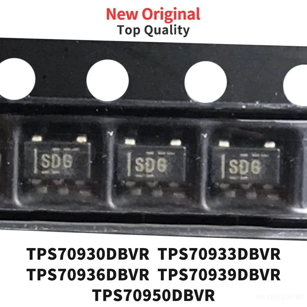 (10 Pcs) TPS70930DBVR TPS70933DBVR TPS70936DBVR TPS70939DBVR TPS70950DBVR SOT23-5 New Original SDF SDG SEJ SID SHD