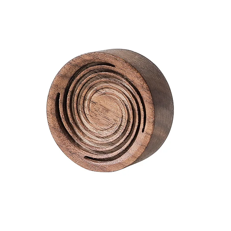 

3Pcs Essential Oil Aromatherapy Wood Creactive Walnut Wood DisOffice Desk Bedside Bathroom Car Mounted Decorations