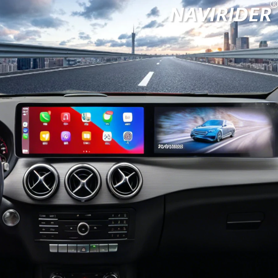 

Dual 12.3'' Screen Car Radio Carplay For Benz GLA CLA A 2015-2019 NTG 4.5 5.1 Interactive Display Android Multimedia Player GPS