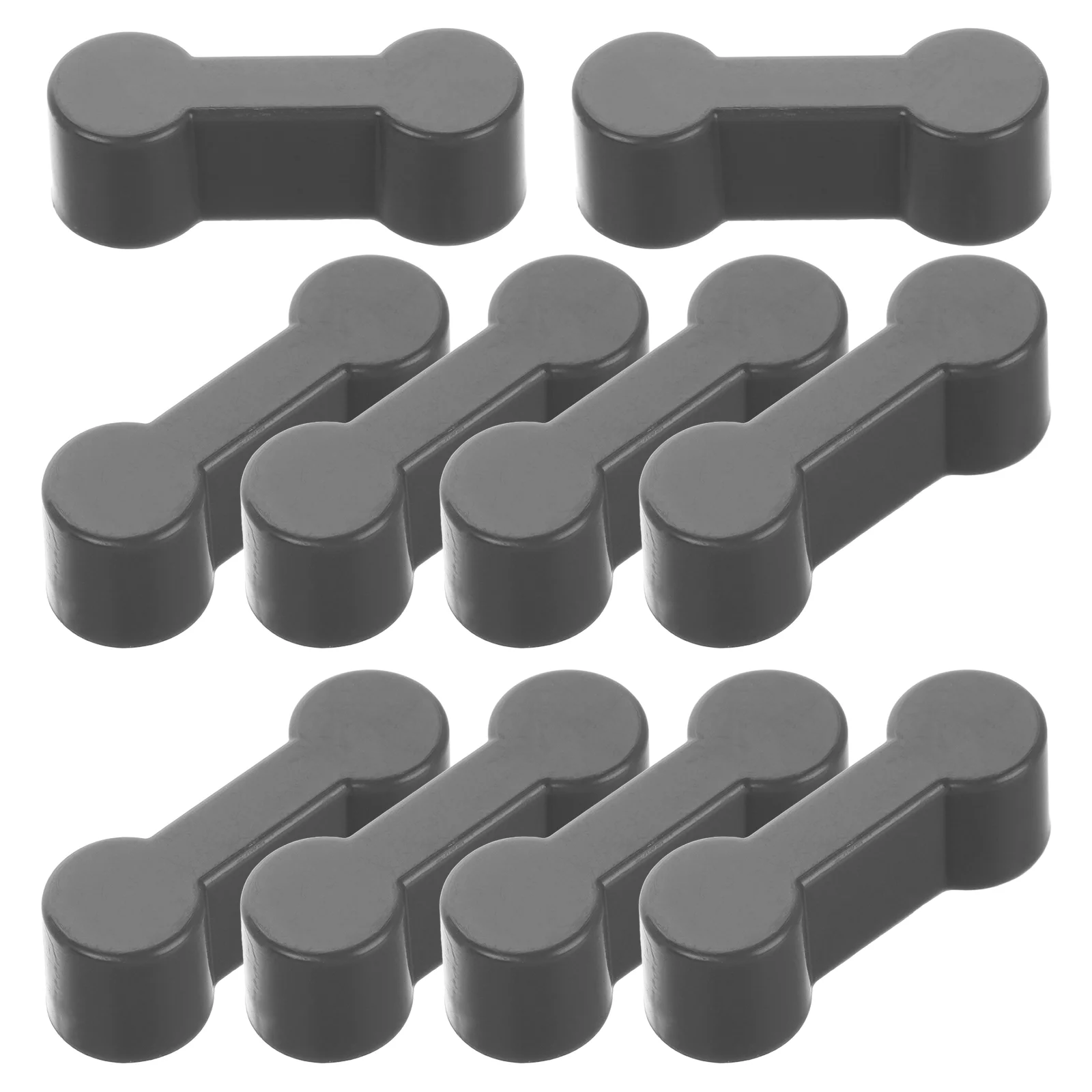 20 Pcs Train Track Buckle Parts Wooden Connectors Plastic Joiners Dark Grey Adapter Kit Toys Accessories for Trains