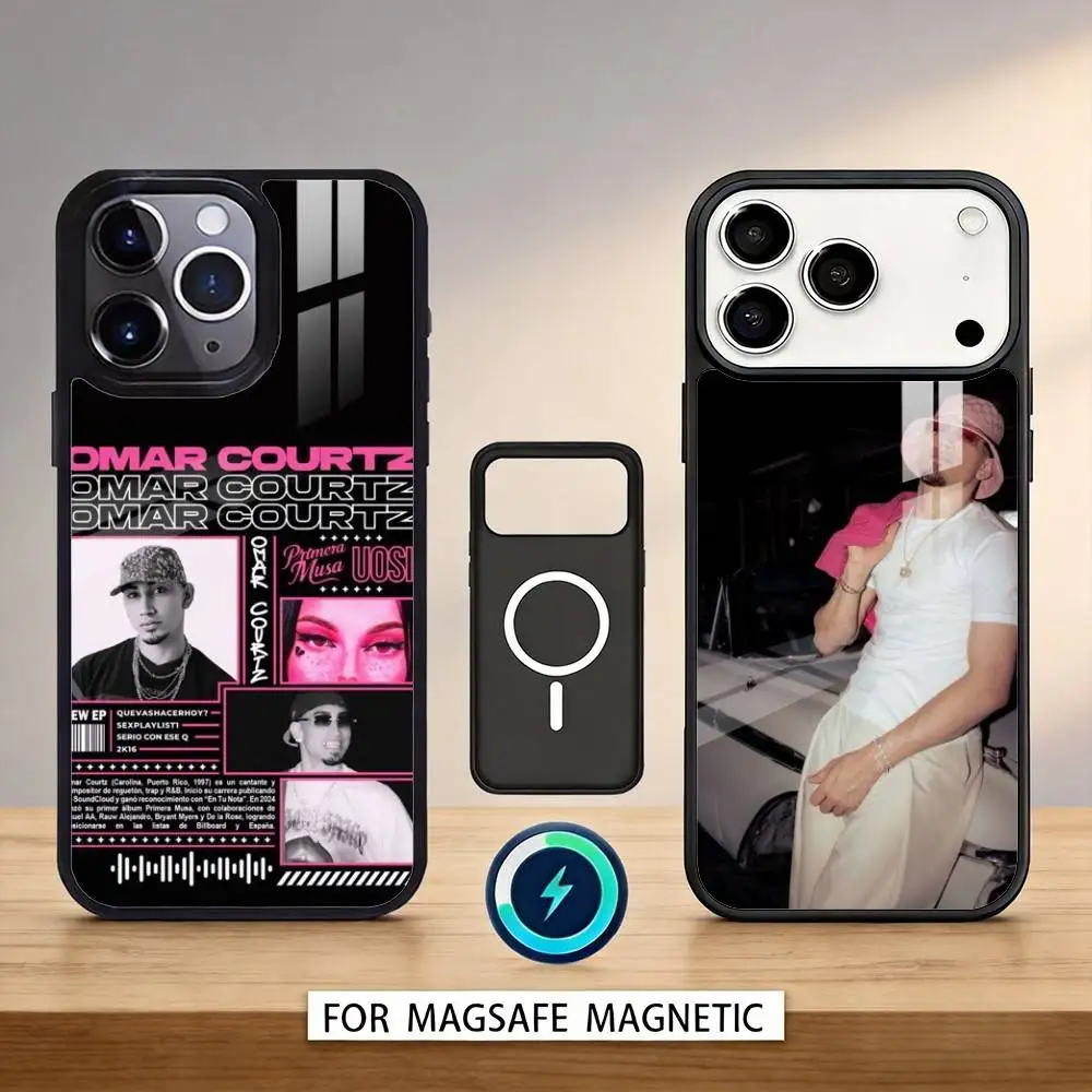

O-Omar Courtz Singer Phone Case Magnetic For iPhone17 16 15 14 13 12 Pro Max For Magsafe Wireless Charging Cover