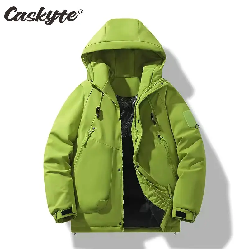 

CASKYTE мужская новая удобная универсальная ветрозащитная теплая велосипедная куртка зимняя походная ветрозащитная дышащая стеганая куртка для кемпинга