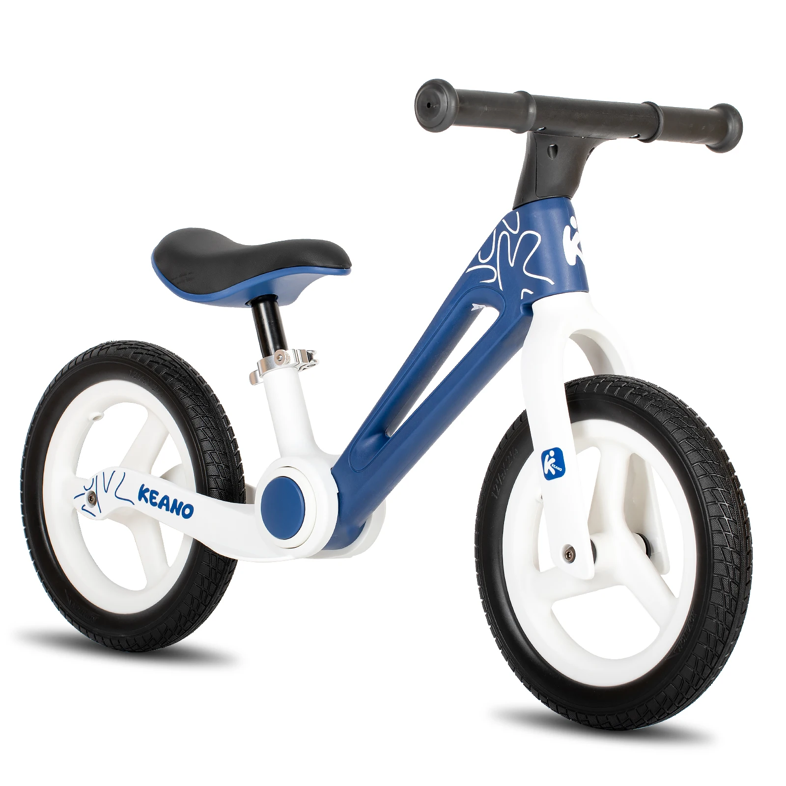 Bicicleta de equilíbrio dobrável KEANO de 12" para meninas e meninos, bicicleta de equilíbrio infantil para crianças, bicicleta de equilíbrio sem pedal