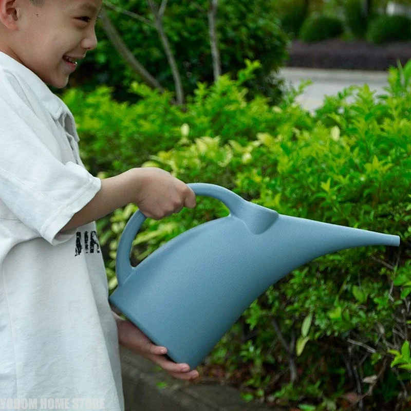 1/2/3L Large Capacity Long Spout Watering Can PP Plastic Garden Water Pot Easy Fill Opening for Flowers Succulents Herbs
