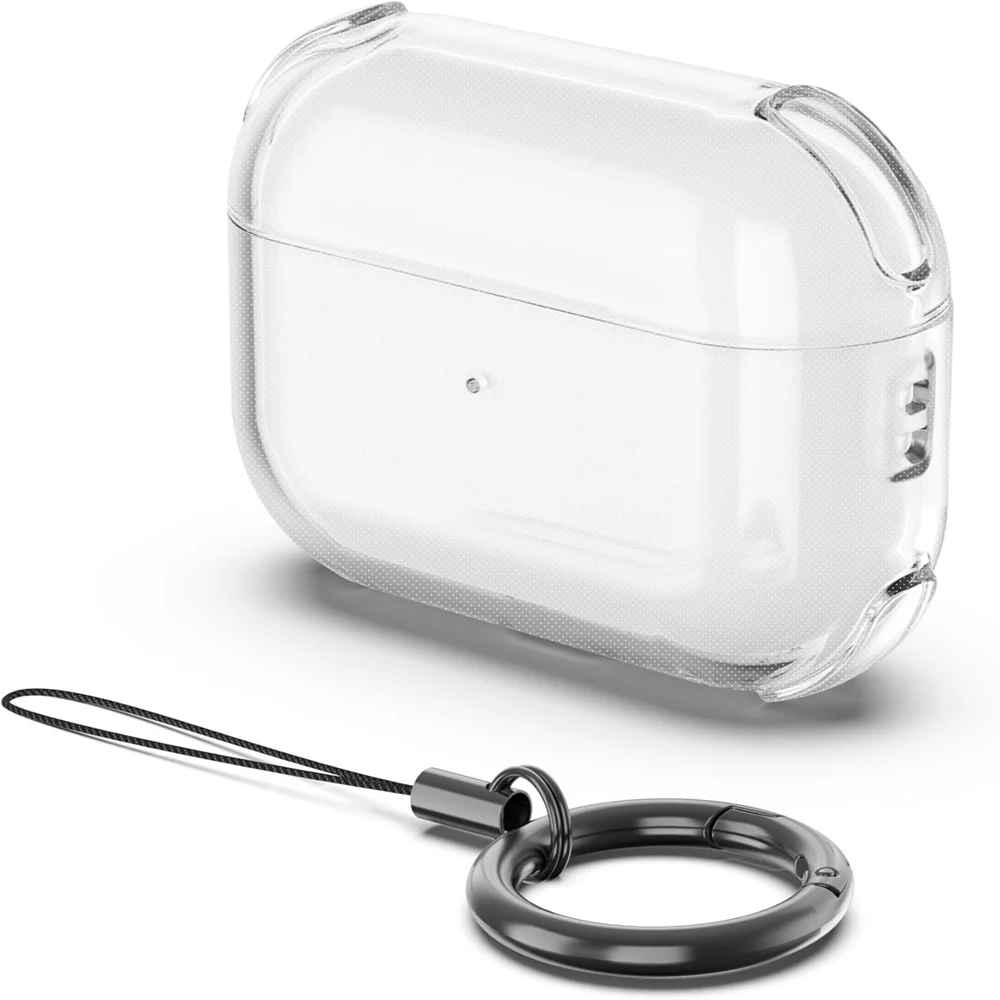 Transparente Hülle für AirPods 4 3 2 1, Business-Kopfhörerhüllen für Apple AirPods Pro 1. und 2. Generation, Schutzhülle mit Haken – Detail 7