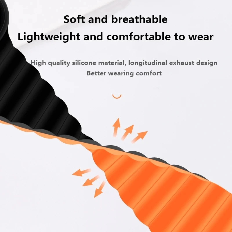 22mm Silicone Magnetic Loop Band For Xiaomi Watch S4 Sport S3 S2 42mm 46mm S1 Active/Pro Strap For Xiaomi Watch 2Pro/Mi Color 2