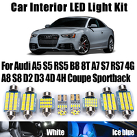 Canbus Car LED Interior Reading Trunk Bulbs Light Kit For Audi A5 S5 RS5 B8 8T A7 S7 RS7 4G A8 S8 D2 D3 4D 4H Coupe Sportback