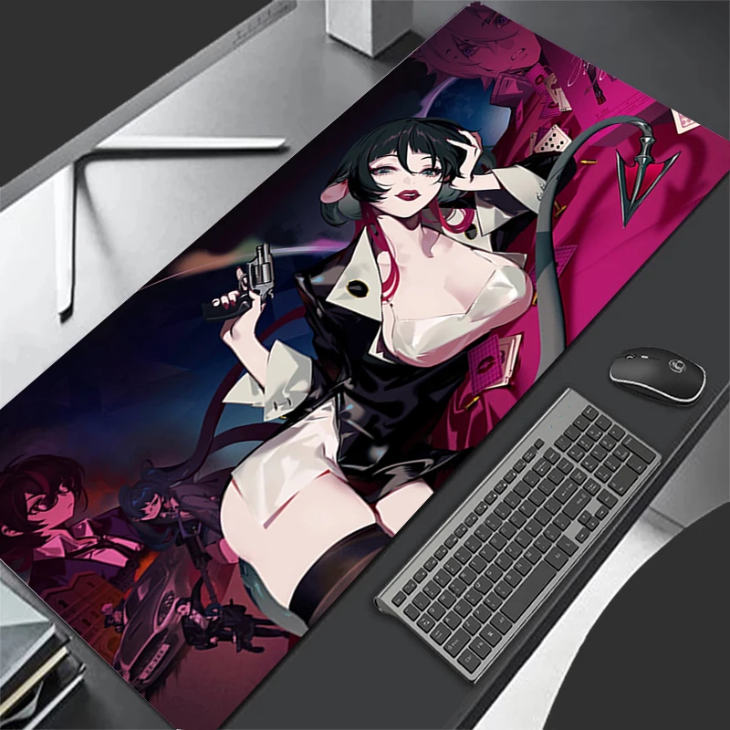 Alas Mouse HD Pola Alas Mouse Alas Meja Z-zenless Zone Zero Jane Doe Alas Keyboard Gaming Komputer Alas Karet Anti Selip Alas Mouse