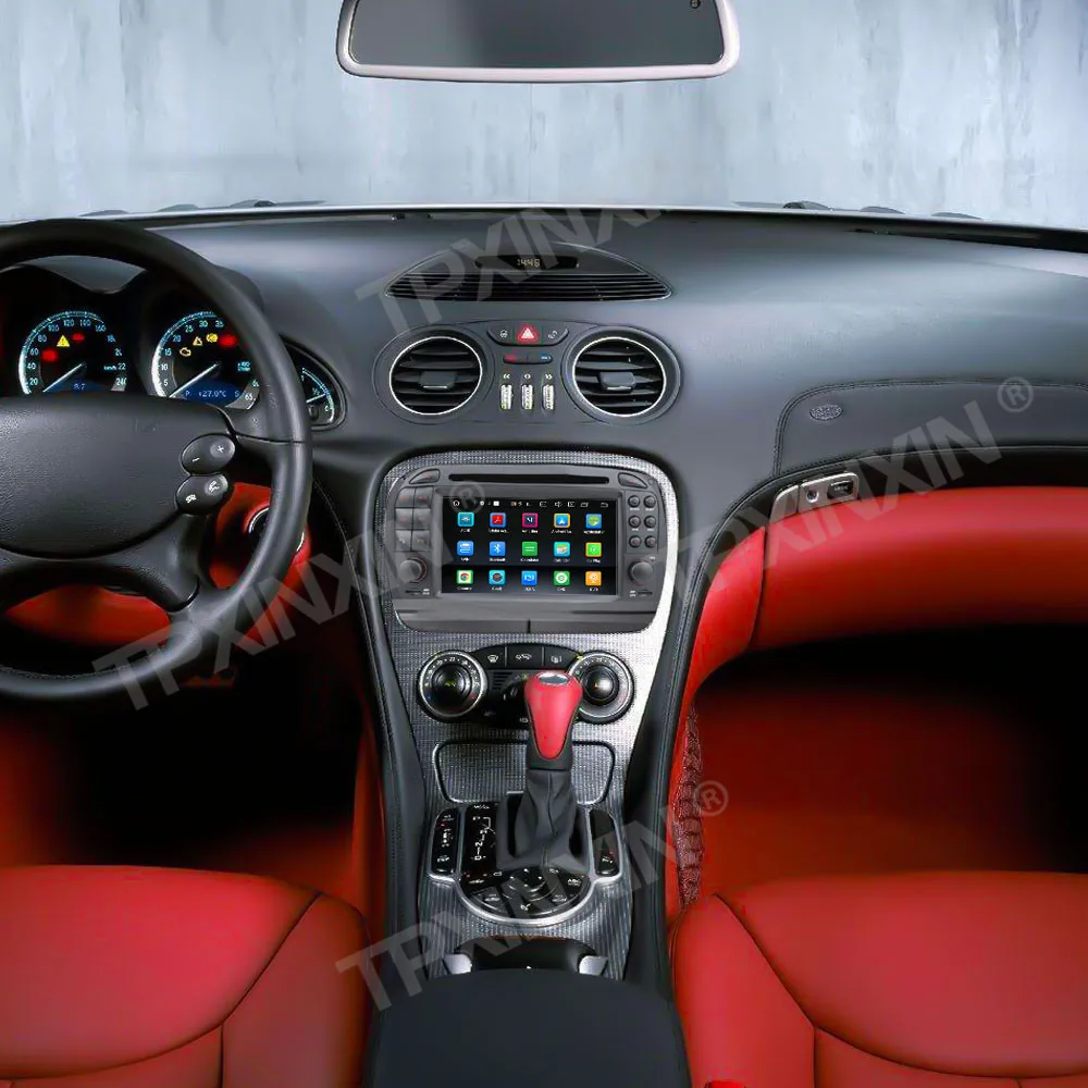 7 "Carplay Android Voor Mercedes-Benz SL 2001 2002 2003 2004 Autoradio GPS Navigatie Unit 4G WIFI DSP Scherm Auto Accessoires