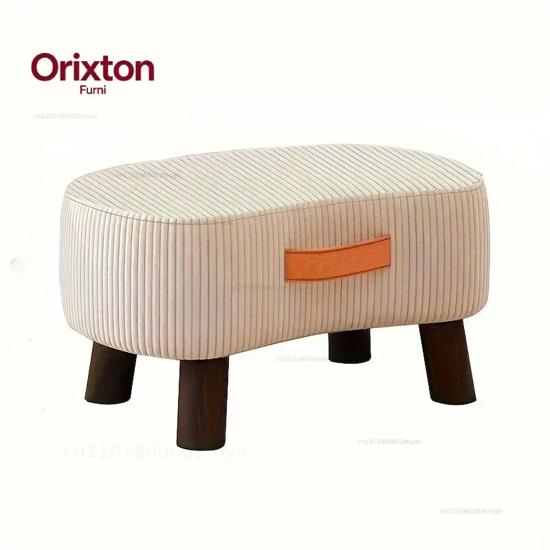 Simple Shoe Changing Stool Living Room Sofa Pedal Stool Coffee Soft Bag Household Nordic Furniture Shoe Bench Dining