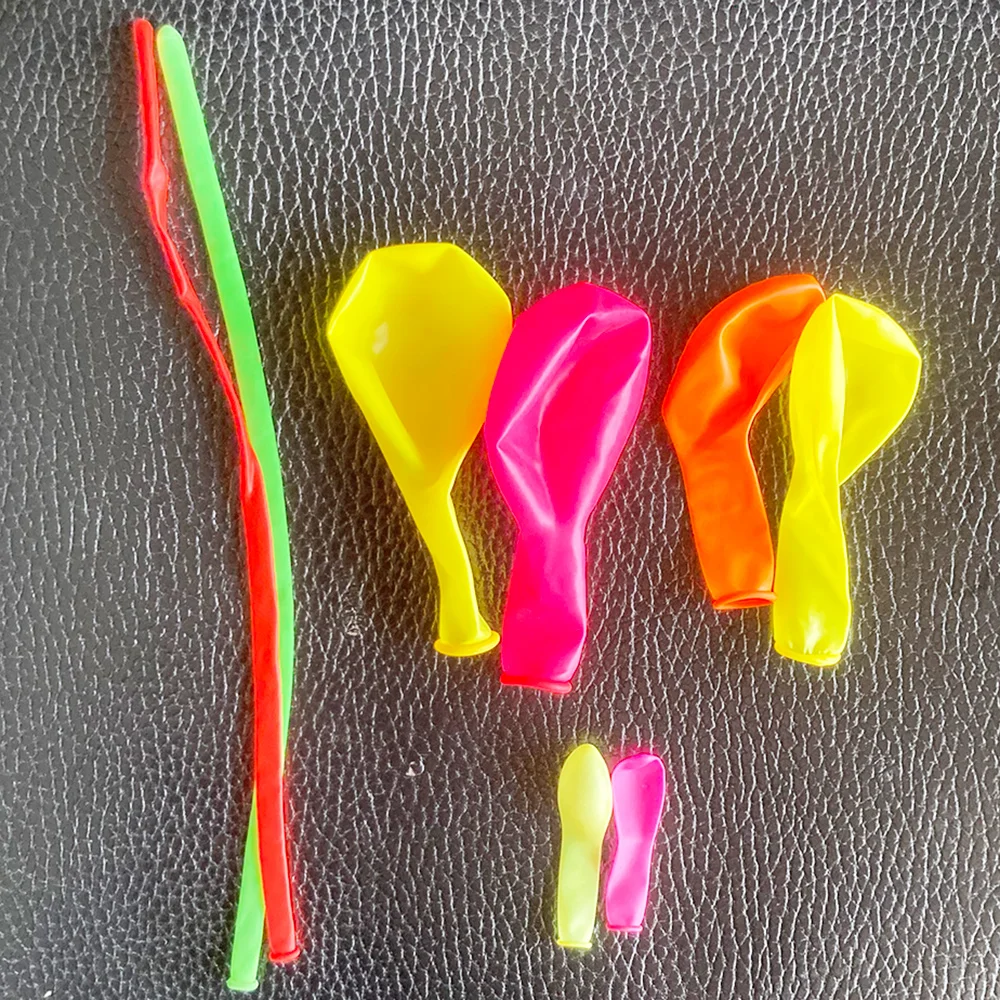 30 Stück UV-Neon-Luftballons, die im Dunkeln leuchten, Dekorationen, Schwarzlicht-Glühen, Partyzubehör, fluoreszierender Latex-Ballon für Geburtstagsdekoration – Detail 2