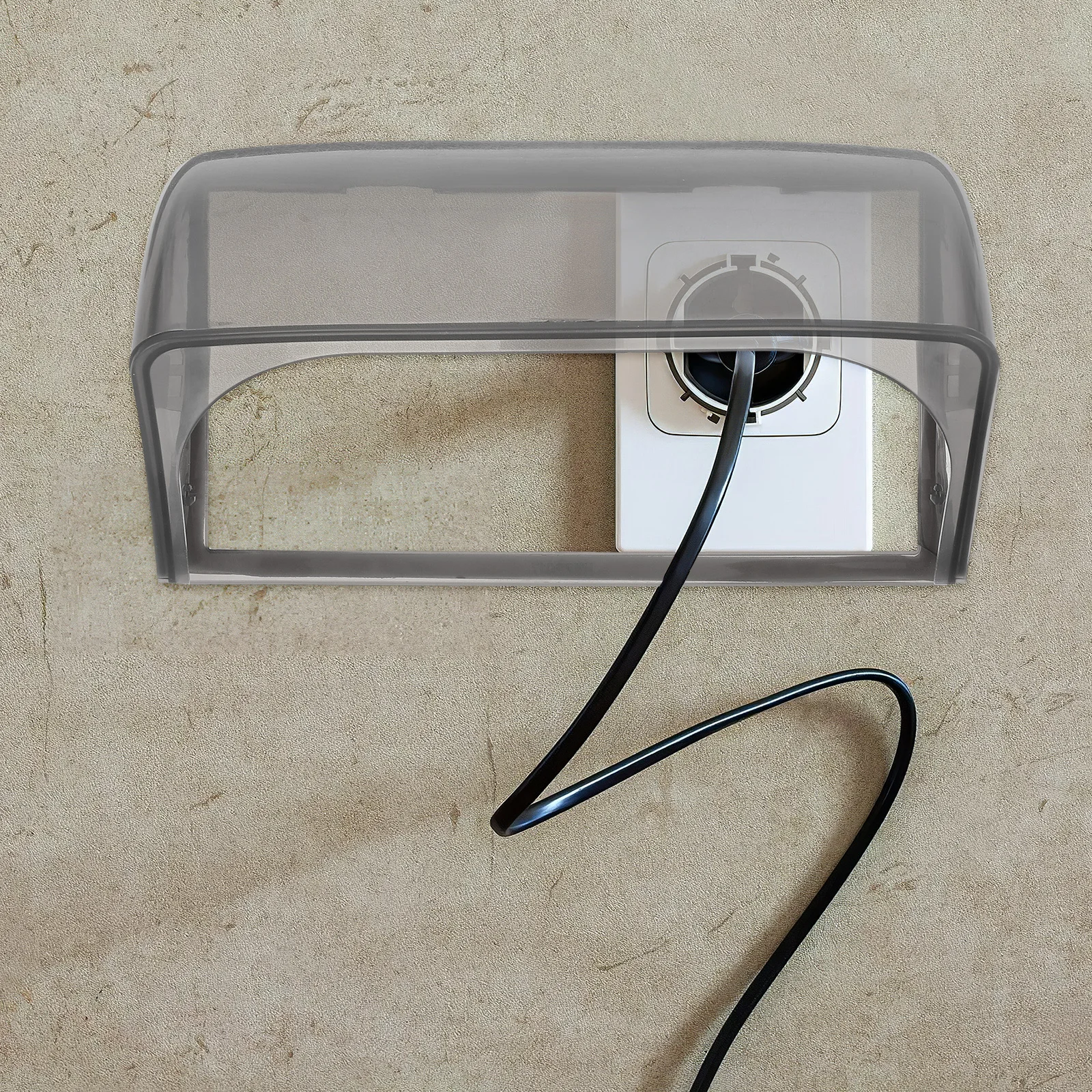 

Waterproof Socket Protection Cover Dual 86 Type Angled Design Child Safety Outlet Cover Bathroom Outdoor Use Splash Proof