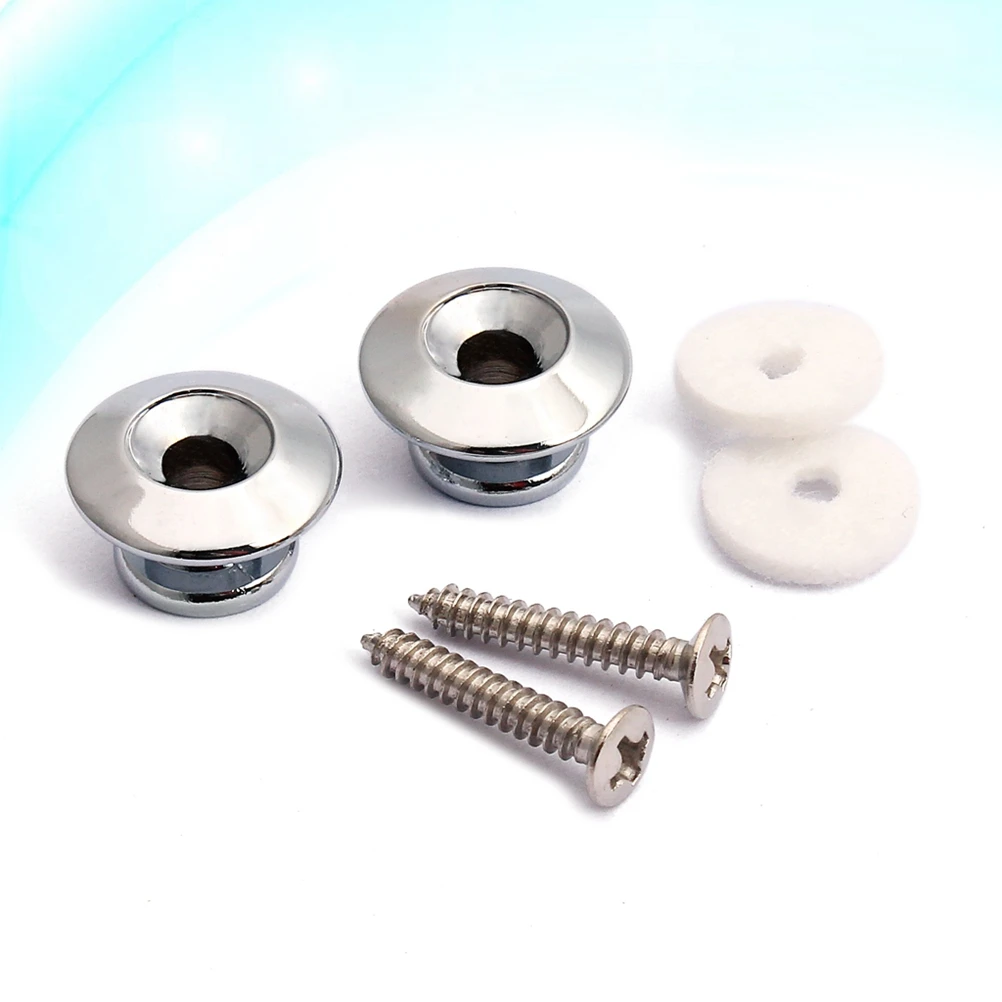 

2 pcs MushroomTail Metal Guitar Acoustic Acoustic Guitar Strap Locks Electric Parts Buttons Durable