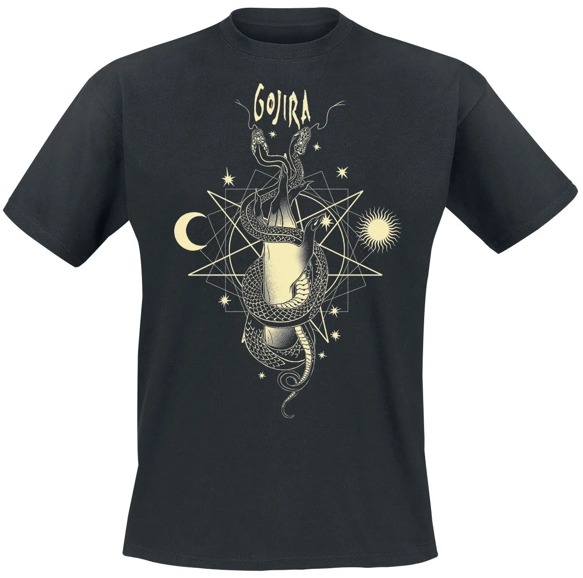 Gojira Occult Woodcut Tee, Progressive Metal T-Shirt mit Skelettbaum- und Gothic-Art-Design für Fans – Detail 2