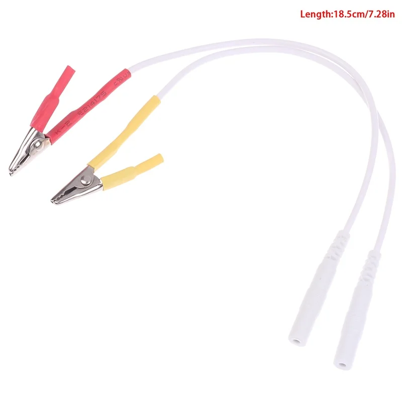 (BBQ4)10pc Tens/Ems Tieline Alligator Clip Cable Wire For Hwato SDZ-II Electronic Acupuncture 2mm Pin Type Cable