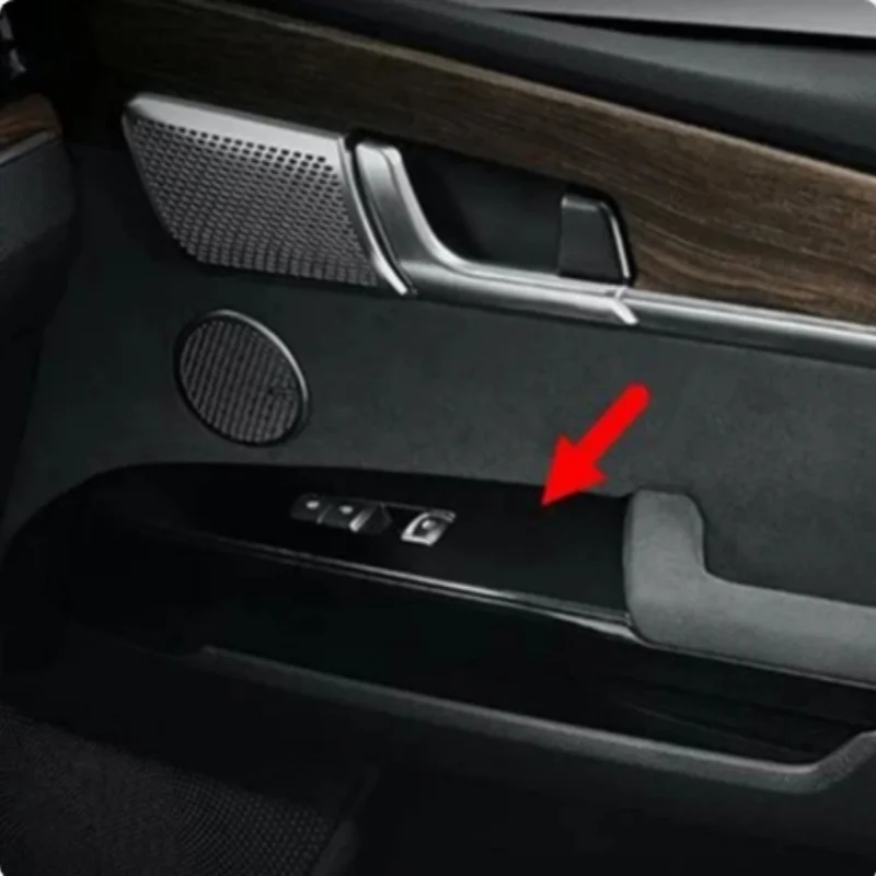 For Kia Mohave Borrego HM2 2019-2022 Carbon Fiber style inner handle/Inner armrest glass switch automotive interior accessories