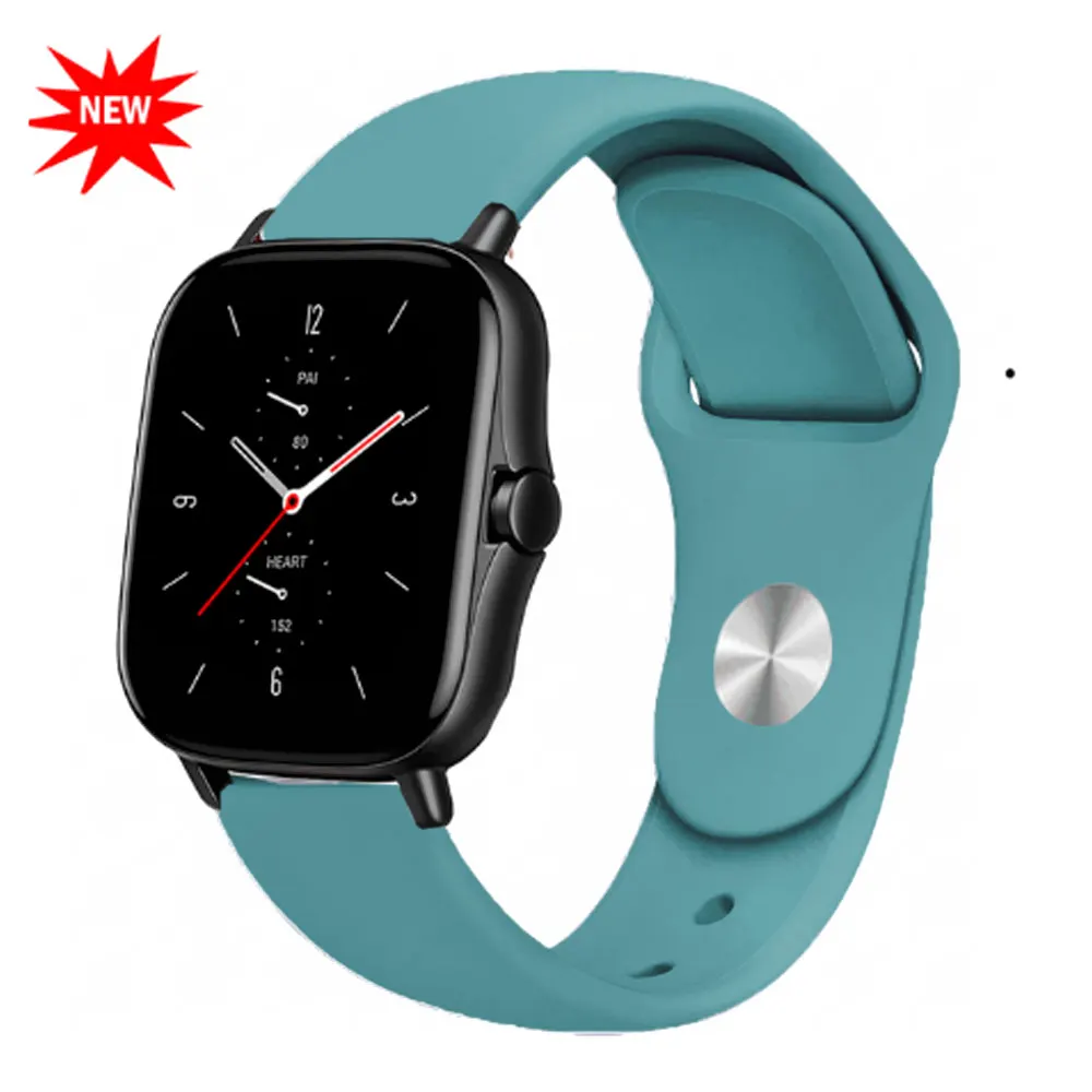 Bracelet de montre en silicone pour Amazfit Bip Strap, 22mm, GTS 3, 2, 2e, GTS2 Mini, GTR, 42mm, 47mm, GTR 3/3 Pro, 2, 2e, 4 dehors, 20mm