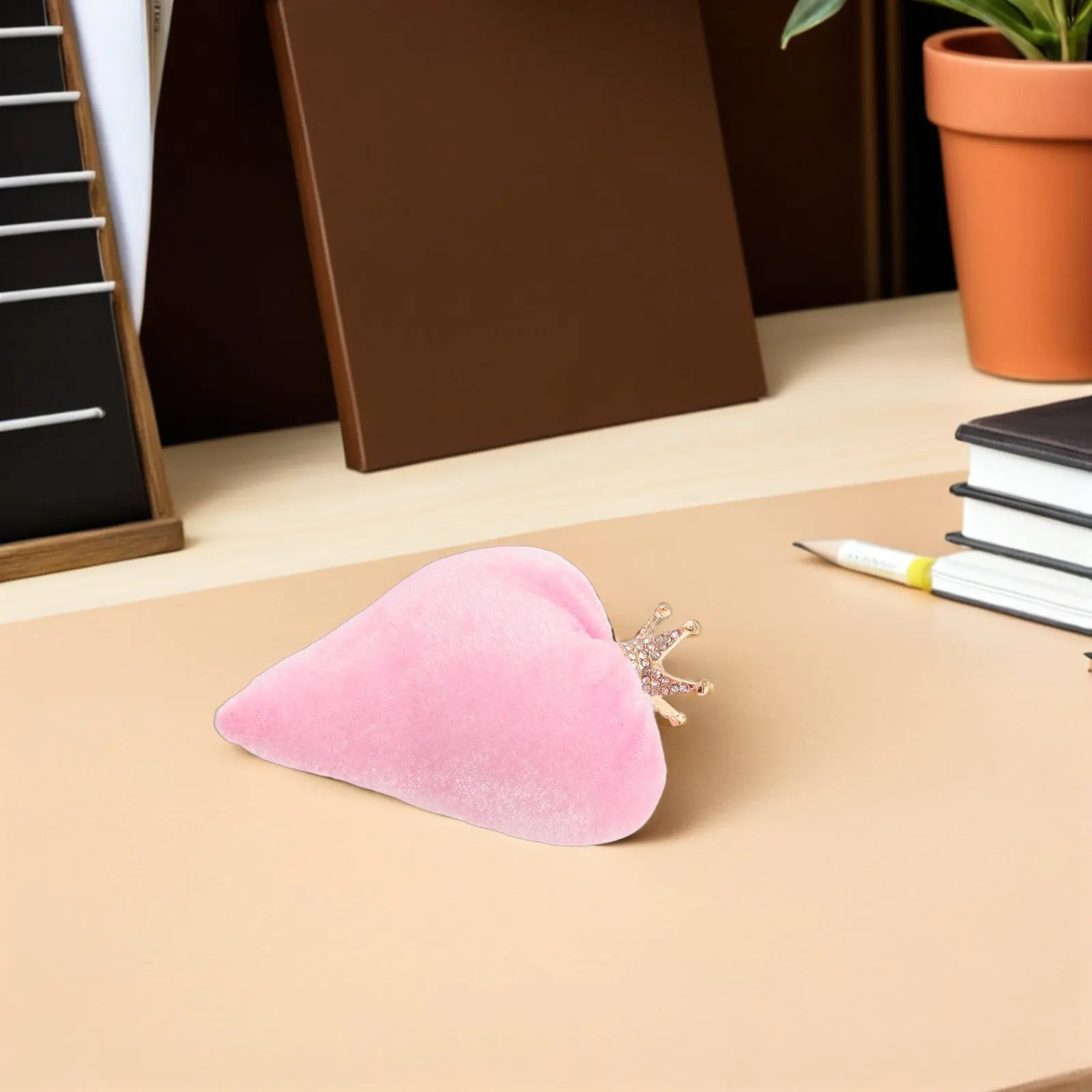 

Fabric Heart Decoration Soft Valentine'S Day Ornament For Desk Office Shelf Home Decor Indoor Valentine Party