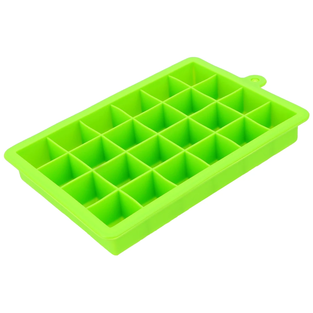 Silicone Ice Cube Mold Ice Cream Maker Square Shape Ice Tray DIY Ice Mold Kitchen Tools 24-Hole Bar Party Cocktail Whisky