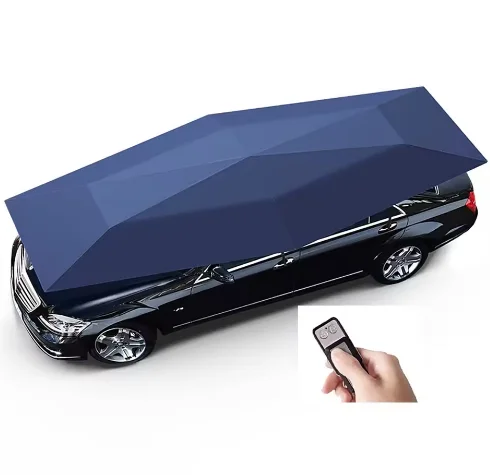 Automatic Car Parasol Remote Control Intelligent Mobile Carport Summer Sun Protection Folding Canopy Roof Umbrella Canopy