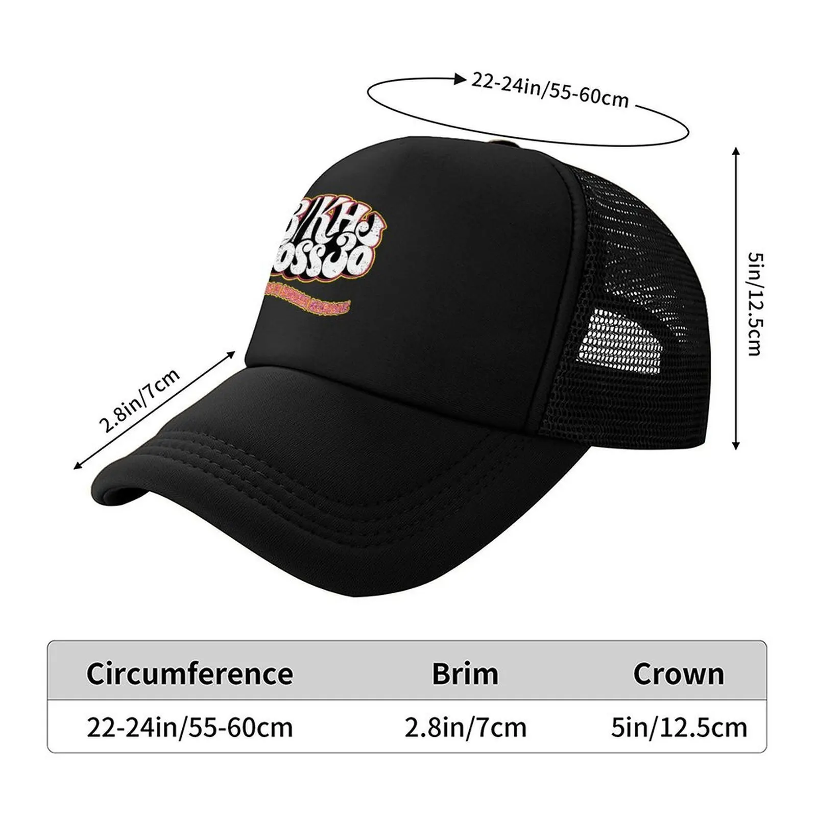 93 KHJ Boss 30 قبعة بيسبول الهيب هوب جولف قبعة حفلات الرجال قبعة كبيرة الحجم القبعات رجل إمرأة