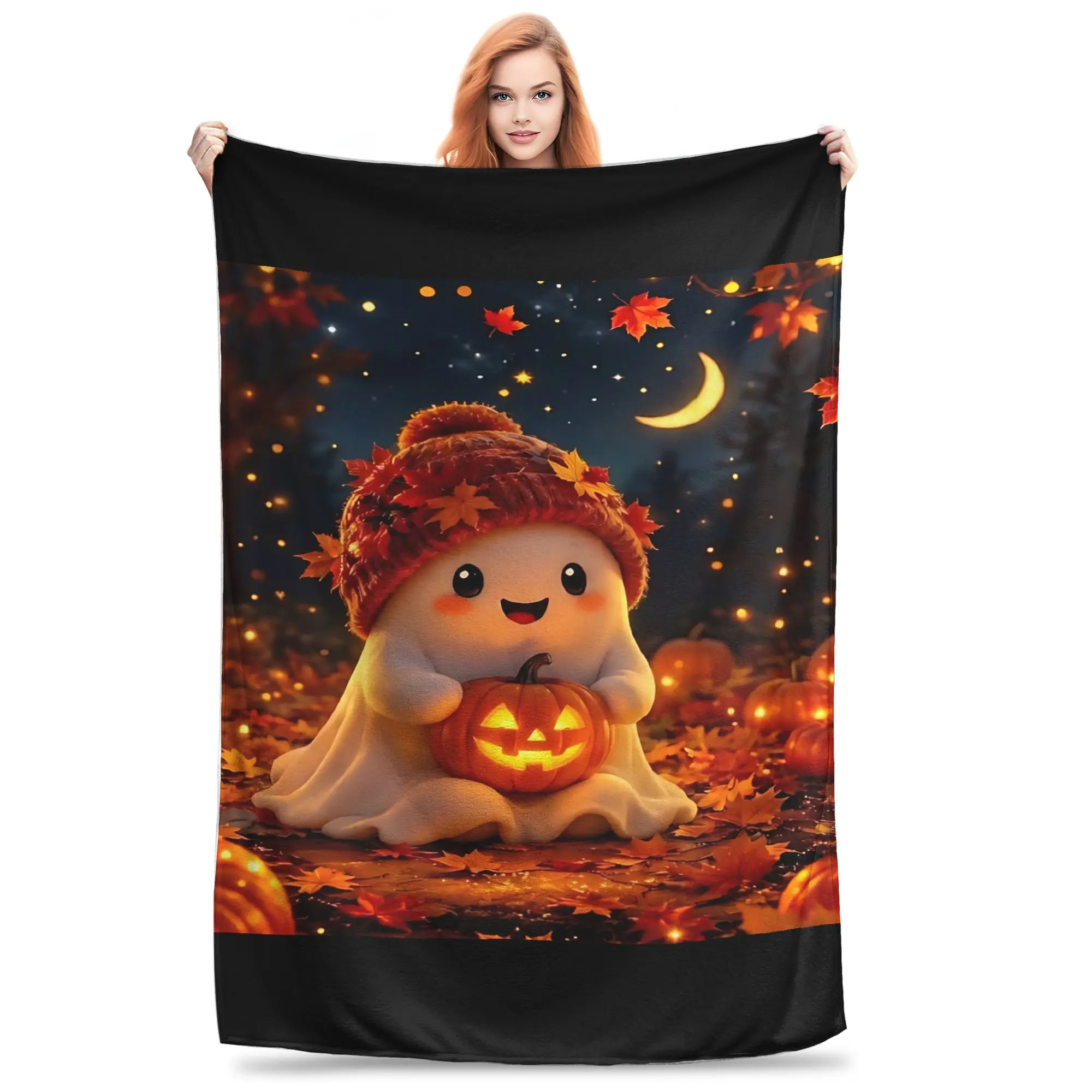 1PC Home Thankful Grateful Blessed  Blanket Throw Super Cosy Plush Living Room Sofa Gift for Christmas Happy New Year