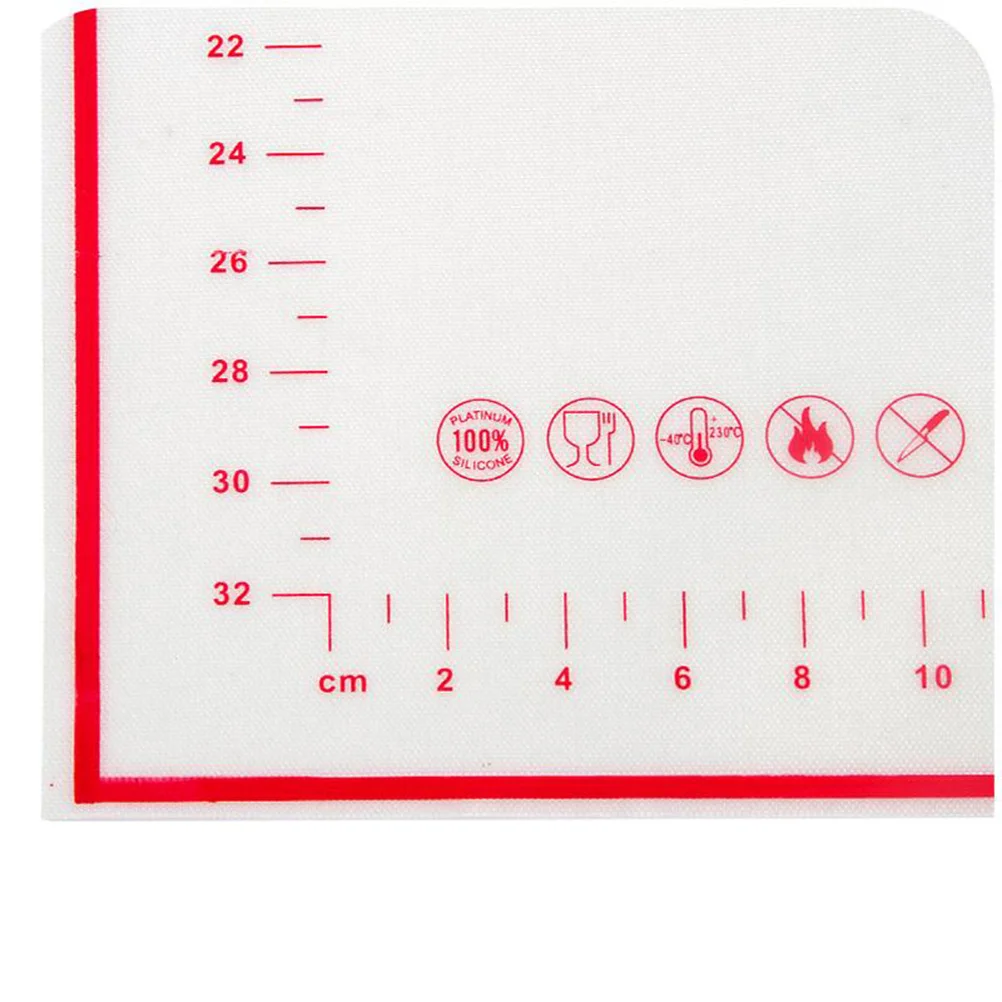 

40 X60CM Rolling Dough Mat Non-slip Baking Nonstick Pastry Silicone with Measurement