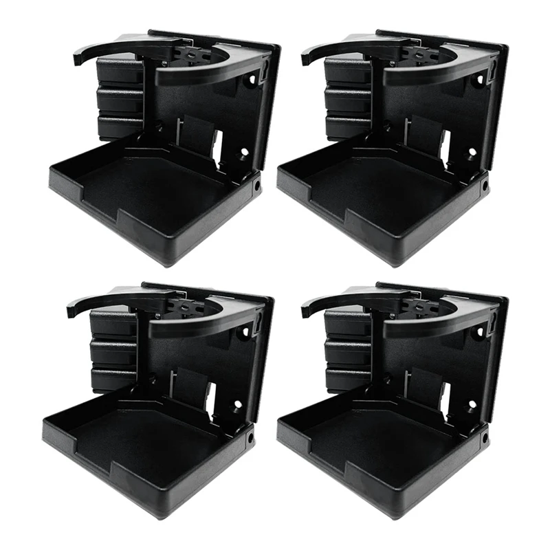 

NEW-Boat Cup Holder Set Of 4 Folding Boat Cup Holders For Drinks Wall Cup Holder For Boat & RV Cup Holder Motorhome