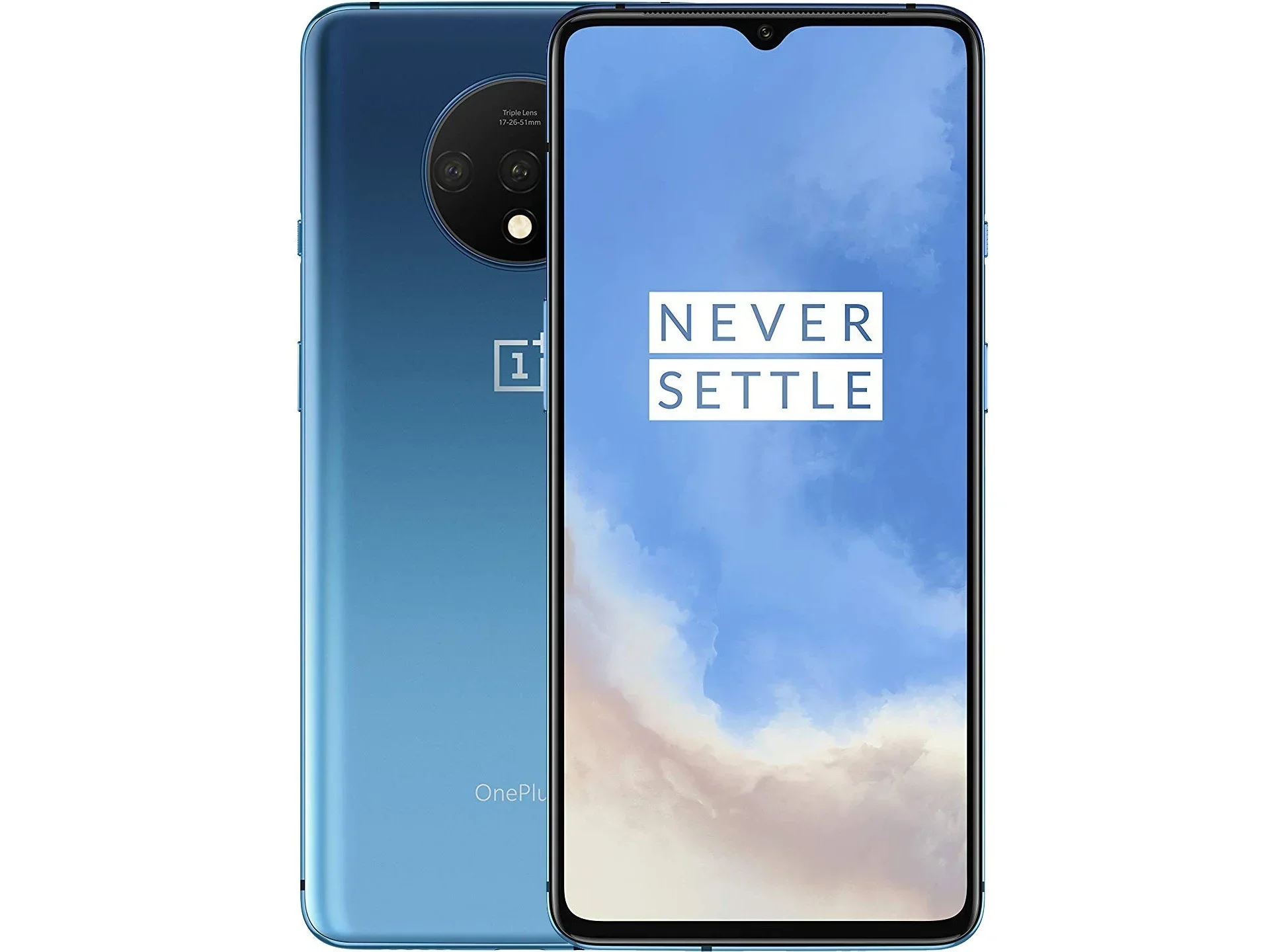 هاتف Oneplus 7T 4G الذكي بدقة 6.55 بوصة 2400 × 1080 بكسل ثنائي الشريحة (شريحة نانو) هاتف مستعمل بنظام Android USB Type-C