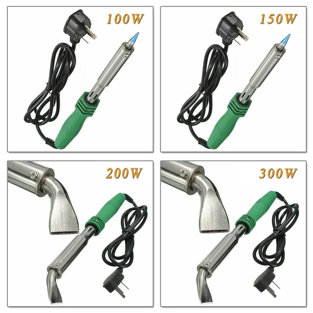 Tin Soldering Iron 100W-300W 220V Electric Tin Welder Soldering Iron Rework Station Plastic Handle External Heating Tools