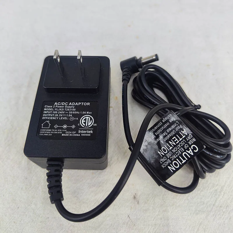Original 26.3v 1A genuine power adapter for YLJX2I-T263100 vacuum cleaner charger