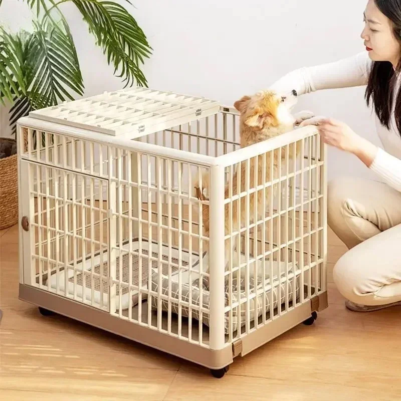 Alice Resin Dog Cage with Toilet Dog Fence Cat Cage Household Dog Cage Medium Size Indoor  Large