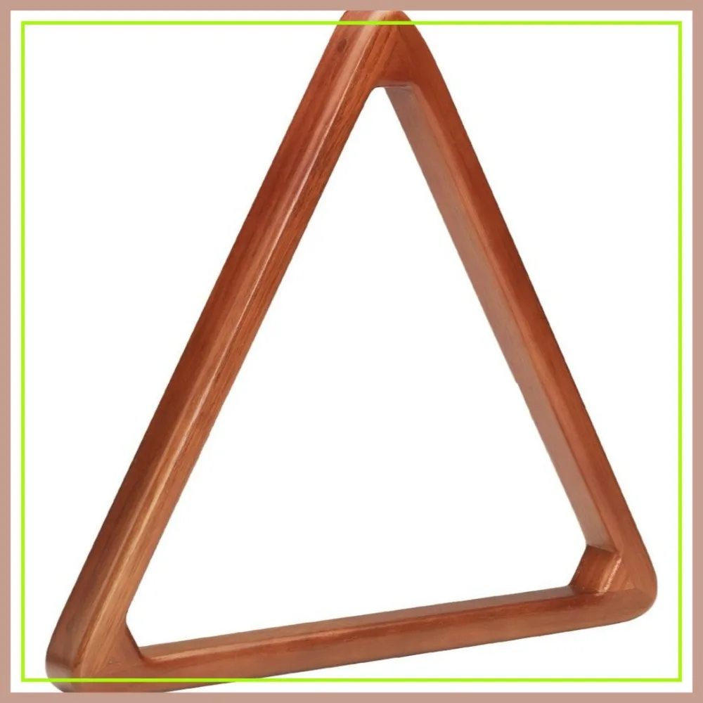 

Heavy Duty Wooden 8-Ball Triangle Rack for Standard Billiard Balls, Mahogany Finish