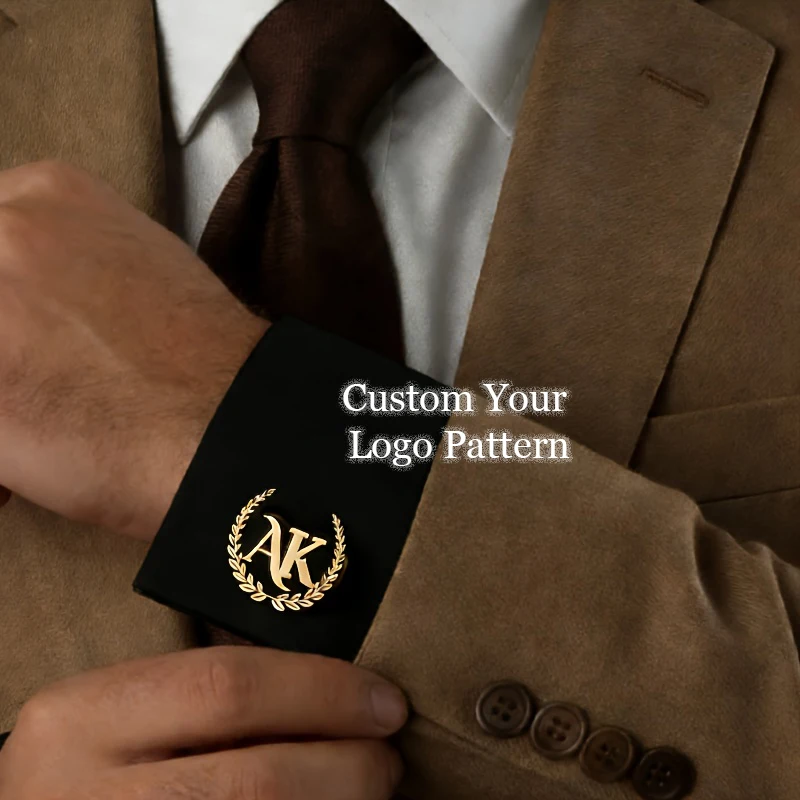 

Custom Initials Alphabet Cufflinks Custom 304 Stainless Steel Letter Wedding Cufflinks Personalized Easy Elegant Jewelry For Men