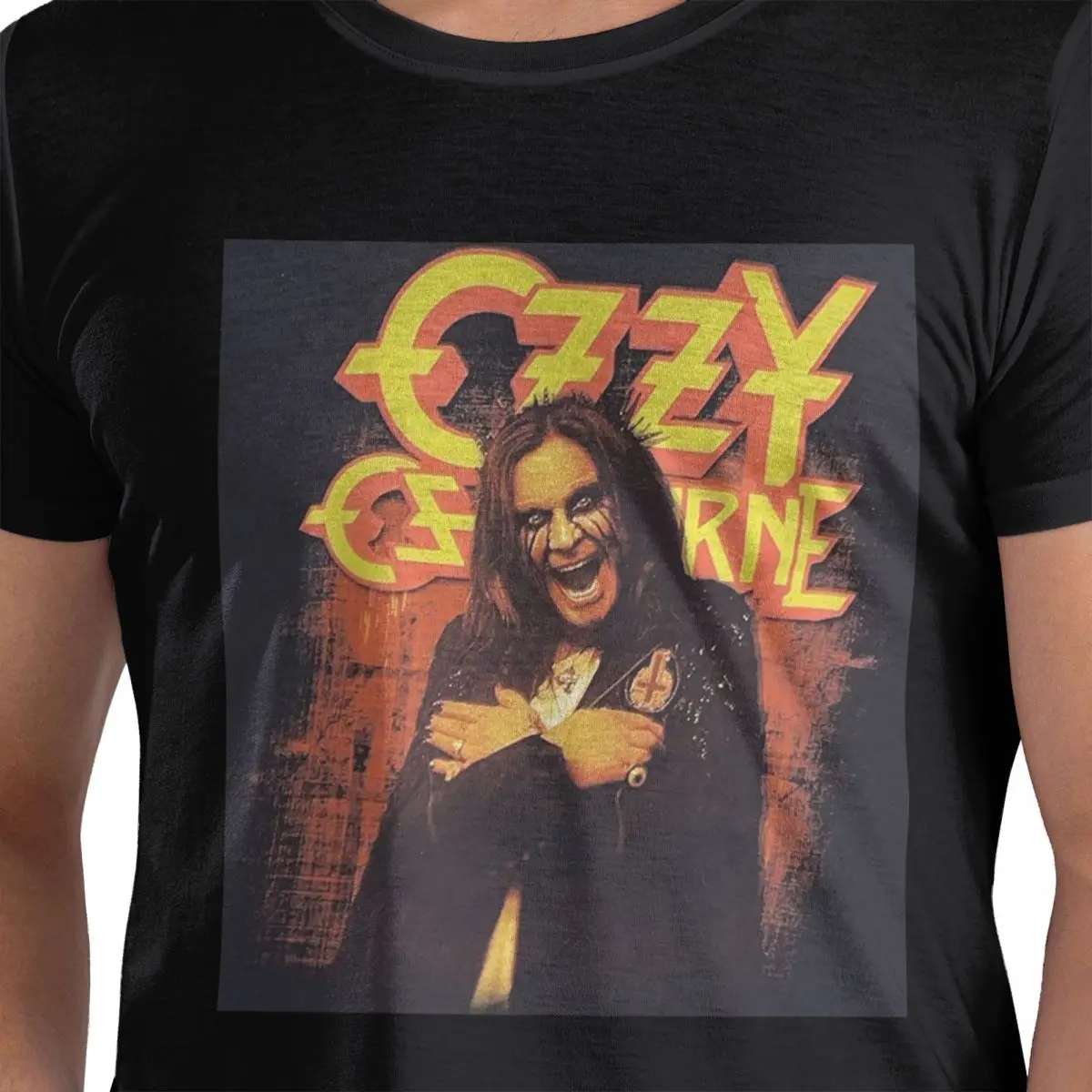 

Ozzy Osbourne Merch футболка из 100% хлопка мужские футболки большого размера мужские с круглым вырезом с коротким рукавом S-6XL